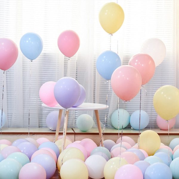 Macaron Pastel Latex Balloons 10 "- for Birthday Party Themes & Decorations - Image 2