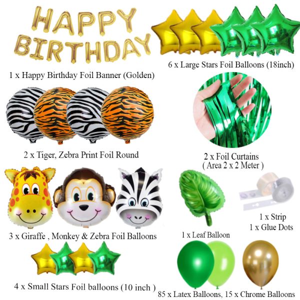 Best-Selling Jungle Animal Birthday Party Decorations - Image 2