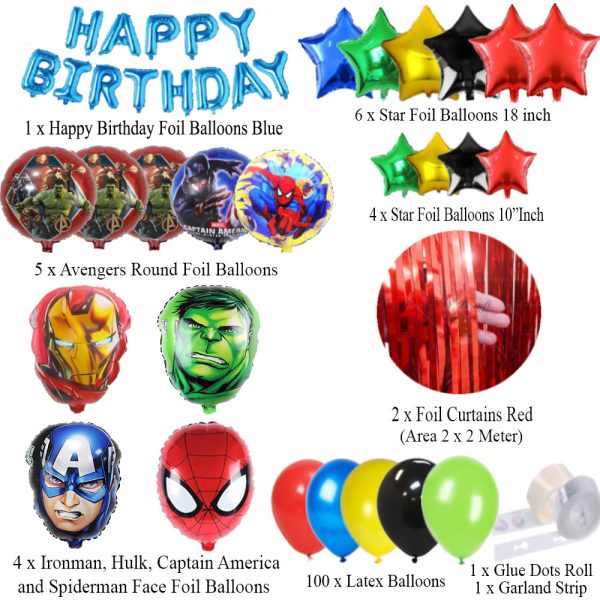 Avengers Decoration Set | Magical Theme for Kids – Best-Selling 2025 in Pakistan - Image 2