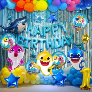 Baby Shark Birthday Party Banner Decorations 2025