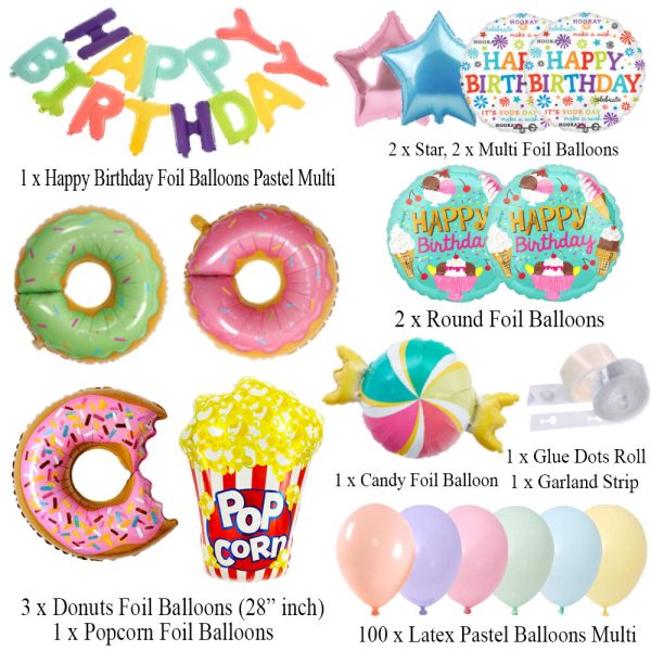 Donuts Birthday Decoration Set | Magical Theme for Kids – Best-Selling 2025 in Pakistan - Image 2