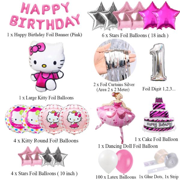 Hello Kitty Birthday Party Decorations Theme | Balloons, Banners & Accessories for a fun - Image 2