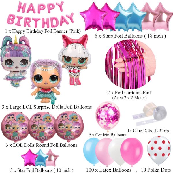 Happy Dolls Birthday Decoration Set | Magical Theme for Kids – Best-Selling 2025 in Pakistan - Image 2