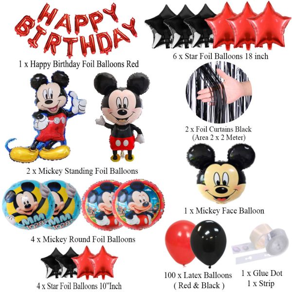 Mickey Mouse Birthday Party Decorations Them | Balloons, Banners & Accessories for a Fun - Image 2