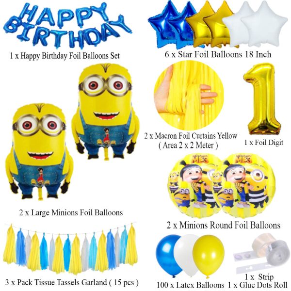 Minions Birthday Decoration Set | Magical Theme for Kids – Best-Selling 2025 in Pakistan - Image 2