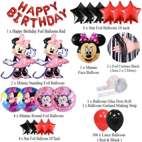 Minnie Mouse Birthday Party Decorations | Balloons, Banners & Accessories for a Magical Celebration - Image 2