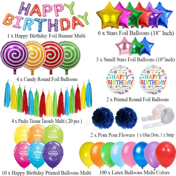 Multi Color Birthday Decoration Set | Magical Theme for Kids – Best-Selling 2025 in Pakistan - Image 2