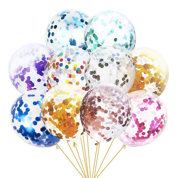Confetti Balloons for Birthday Party – Colorful balloons with confetti for the perfect birthday celebration.