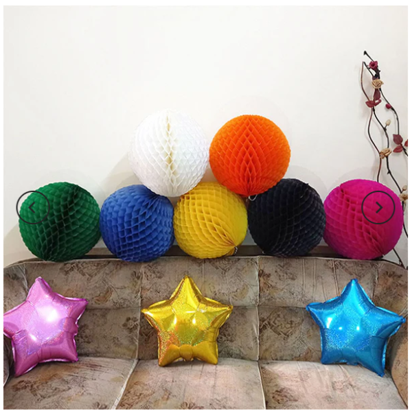 Single Color 16" Inch Large Paper Honeycomb Ball