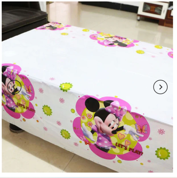 Cartoon Theme Plastic Table Cover For Birthday Party - Image 9