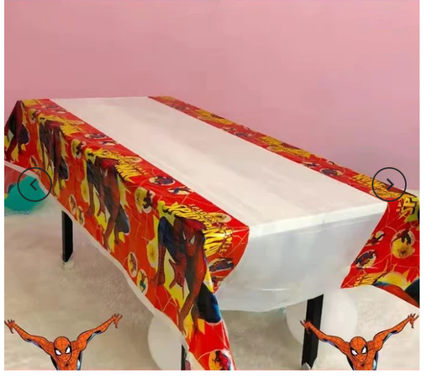 Cartoon Theme Plastic Table Cover For Birthday Party - Image 6