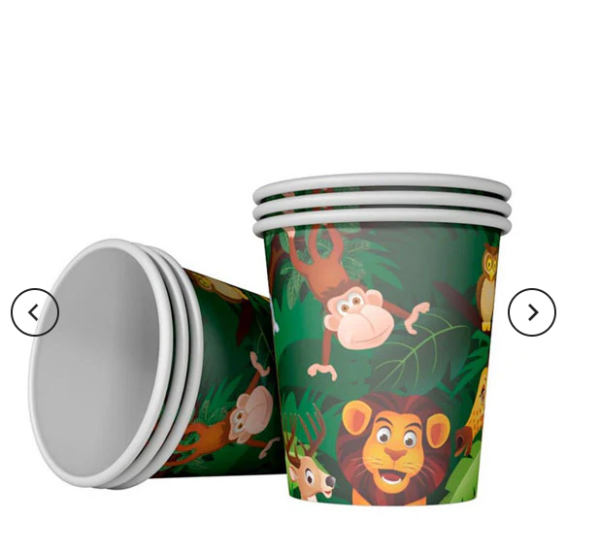 Party Disposable Paper Cup Glass For Birthday- 10 Pcs Pack - Image 5