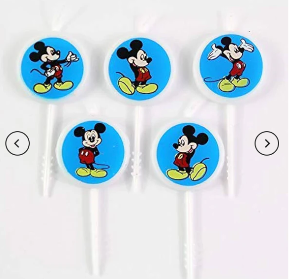 Cartoon Theme Cake Decoration Candles - 5 Pcs