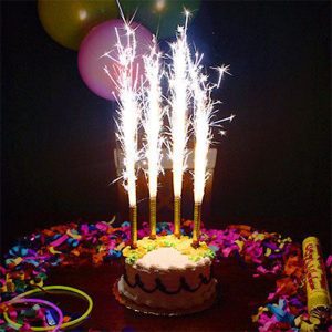 Sparkling Cake Candles Pack of 3 Pcs