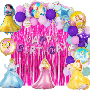 Disney Princess Crown Balloons and Party Accessories