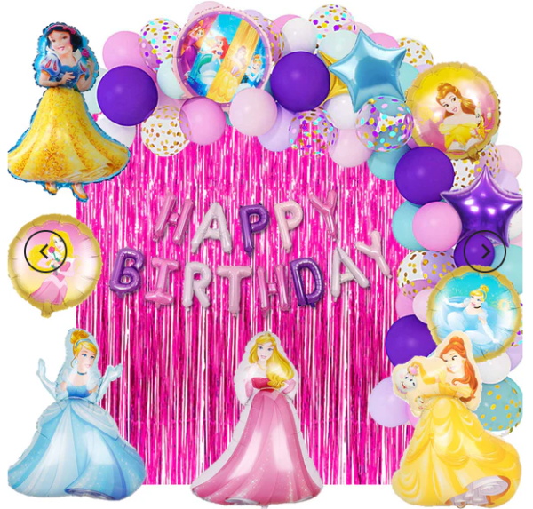 Disney Princess Crown Balloons and Party Accessories