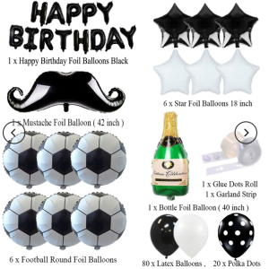 Football Balloons - "Football-shaped balloons for a football-themed birthday party