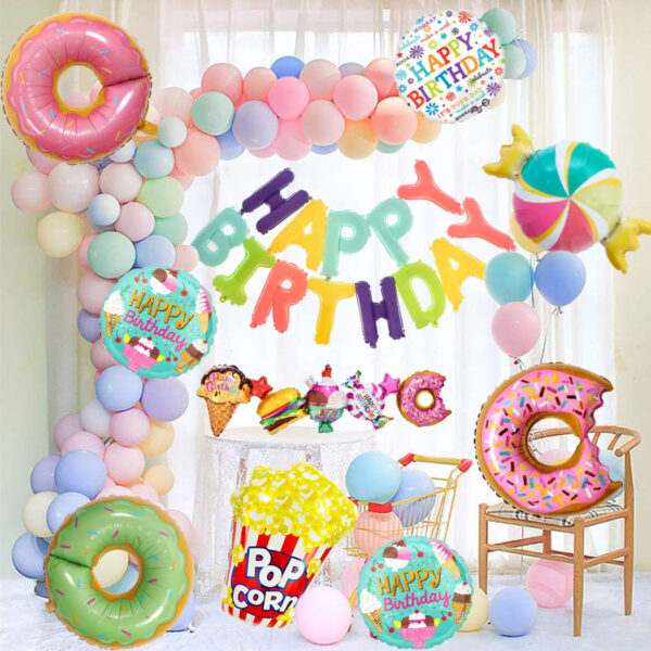 Donuts Birthday Decoration Set | Magical Theme for Kids – Best-Selling 2025 in Pakistan