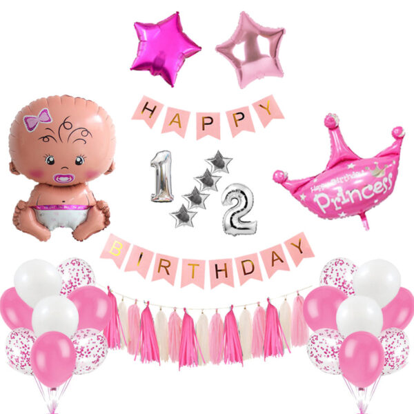 Baby Girl Half 1/2 Decoration Set | Magical Theme for Kids – Best-Selling 2025 in Pakistan