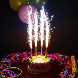 Sparkling Cake Candles Pack of 3 Pcs