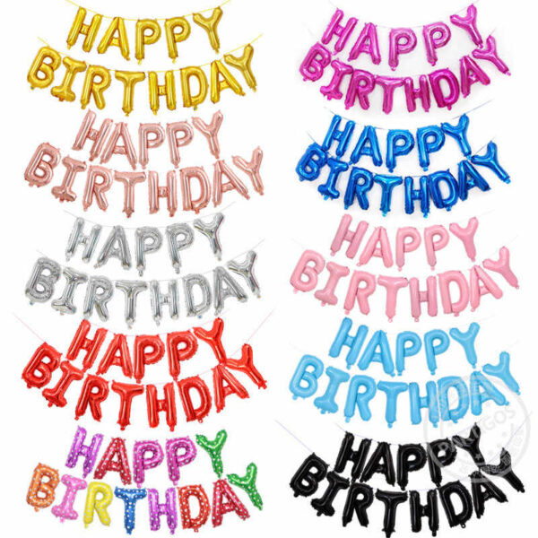 Best Selling Happy Birthday Foil Letter Balloons-Simple Decoration Ideas at Home
