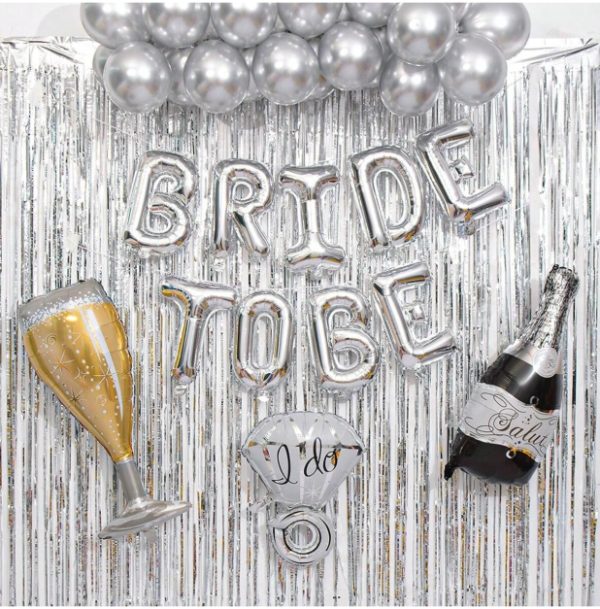 Bride To Be Alphabets Foil Balloons Set – 16” Inch, Perfect for Bridal Showers & Parties - Image 2